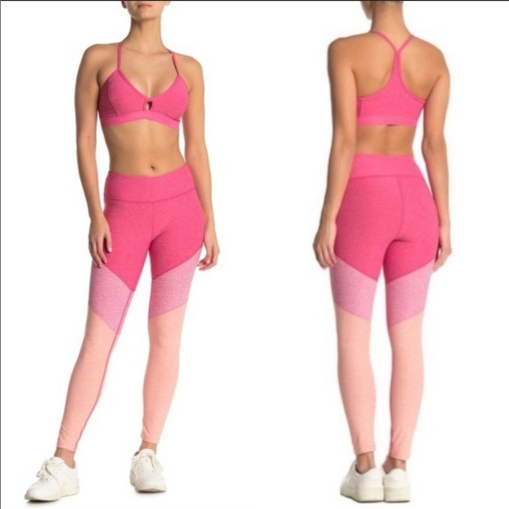 Outdoor Voices Spring 7/8 leggings pink Small